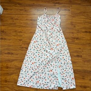 Floral Spaghetti Strap Maxi Dress